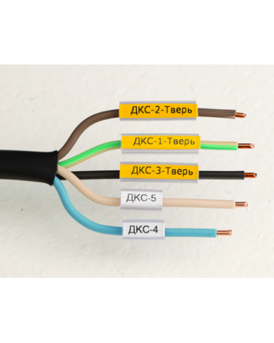 Маркировка для провода, гибкая, для трубочек. 4х30мм. Белая DKC NUTFL30 в Ижевске Крепежные изделия Pintop.ru