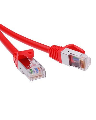 Патч-корд экранированный CAT5E F/UTP 4х2, LSZH, красный, 0.5м DKC RN5EFU4505RD в Ижевске Патчкорды (медные) Pintop.ru