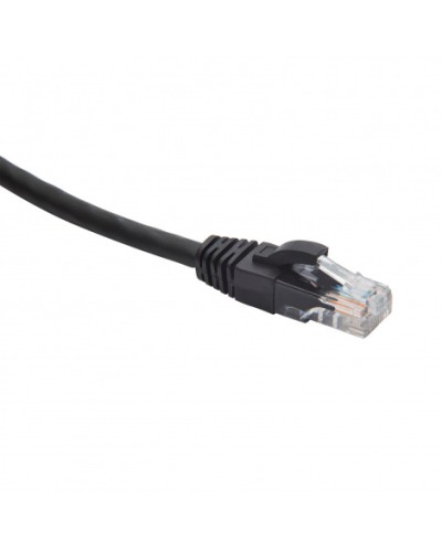Шнур коммутационный U/UTP категория 5e LSZH нг(А)-HF 15,0 м, черный Datarex DR-181925 в Ижевске Патчкорды (медные) Pintop.ru