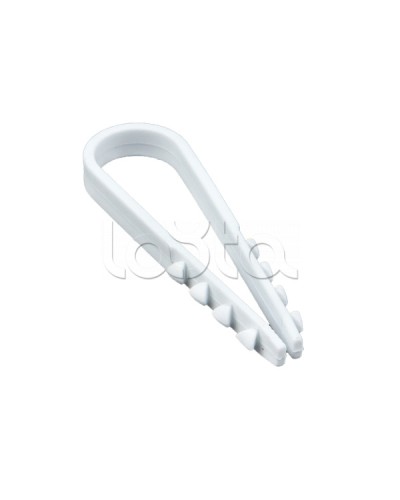 Дюбель-хомут для круглого кабеля (11-18мм) белый (50шт.) EKF PROxima (plc-ncs50-11x18w) в Ижевске Стяжки-хомуты Pintop.ru