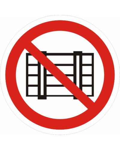 Знак P 12 Запрещается загромождать проходы и (или) складировать 200х200,пленка самоклеящаяся EKF (an-p-12) в Ижевске Дополнительное оборудование для ОПС Pintop.ru