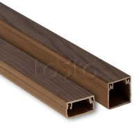 Канал кабельный (40х25) (24 м) темное дерево EKF-Plast (kk-40-25d)