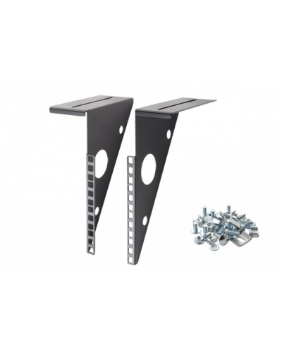 Кронштейны для крепления к проволочным лоткам 4U Eurolan (27U-4U-04BL) в Ижевске Аксессуары для стоек и шкафов Pintop.ru