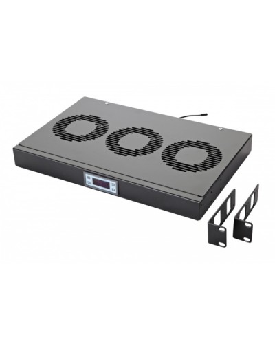 Панель вентиляционная с 3 вентиляторами, с контроллером Eurolan 60A-91-10-30BL в Ижевске Вентиляторные модули Pintop.ru