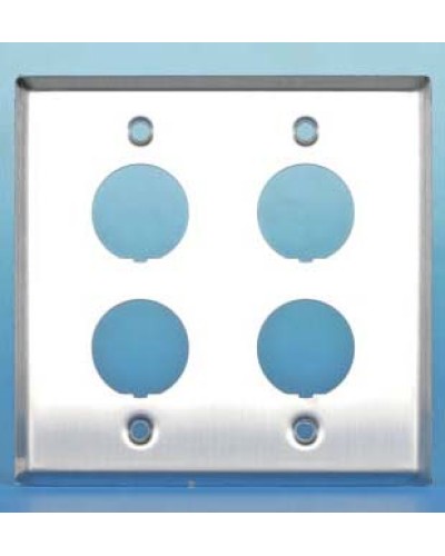 Панель лицевая для 4-х промышленных модулей Hyperline FP-IE-U-4-SL в Ижевске Аксессуары для кабель-канала Pintop.ru