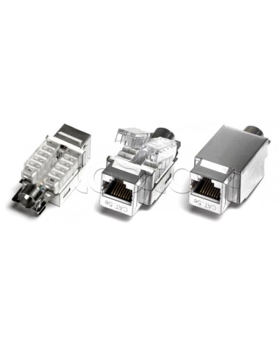 Модуль Keystone Jack серии KJNE, RJ-45 (8P8C), категория 5e, 110 IDC Hyperline KJNE-8P8C-C5e-90-SH-F-WH в Ижевске Модули Keystone Pintop.ru