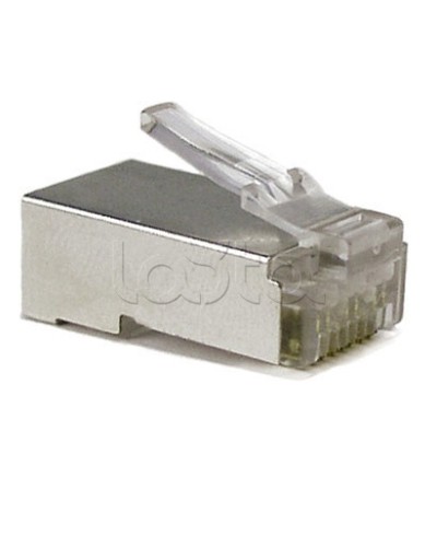 Разъем экранированный RJ-45 под витую пару, категория 6, без вставки Hyperline (PLUG-8P8C-U-C6-SH) в Ижевске Коннекторы и разъемы Pintop.ru