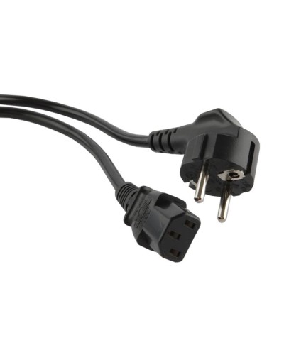 Кабель питания компьютера (Shucko - C13), 10A, угловая вилка, 1м Hyperline PWC-IEC13-SHM-1.8-BK в Ижевске Патч-корды и пигтейлы Pintop.ru