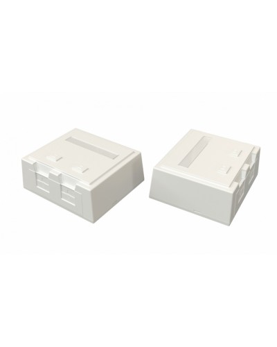 Корпус настенной розетки Hyperline (SBB4-2-WH) в Ижевске Аксессуары для кабель-канала Pintop.ru