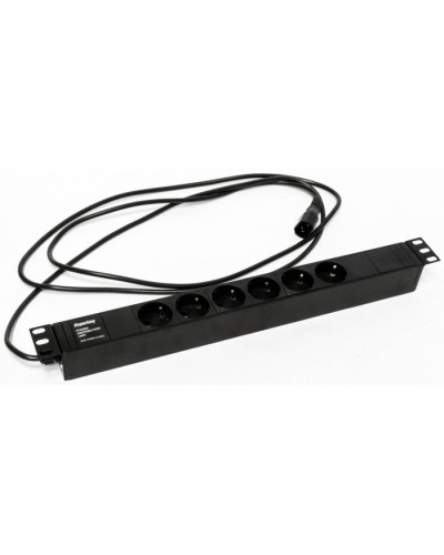 Блок розеток Hyperline SHE19-6SH-2.5IEC в Ижевске Блоки розеток Pintop.ru