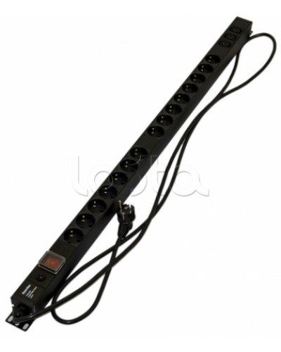 Блок розеток Hyperline SHE-15SH-3IEC-SF-2.5EU в Ижевске Блоки розеток Pintop.ru