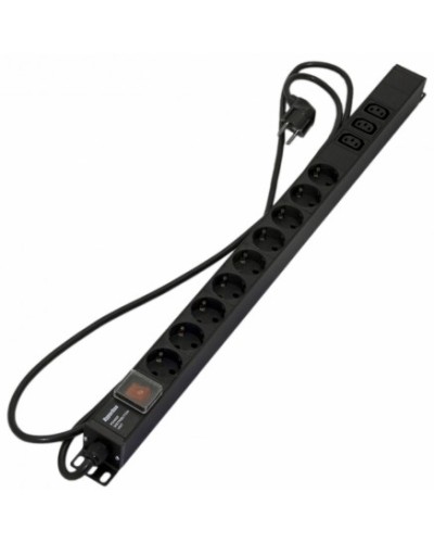 Блок розеток Hyperline SHE-9SH-3IEC-S-2.5EU в Ижевске Блоки розеток Pintop.ru