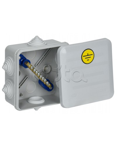 Коробка КУП КМ41361 100х100х50мм IP44 6 вв. (7035) IEK (UKO21-100-100-050-K41-55U) в Ижевске Распределительные коробки Pintop.ru