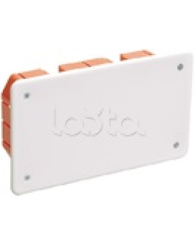 Коробка КМ41006 распаячная для твердых стен (с саморезами, с крышкой) IEK UKT11-172-096-045 в Ижевске Распределительные коробки Pintop.ru