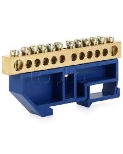 Шина нулевая с DIN-изолятором ШНИ-6x9-10-Д-С IEK YNN10-69-10D-K07 в Ижевске Клеммные колодки Pintop.ru