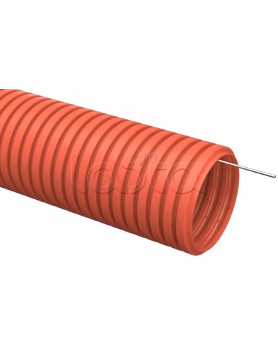 Труба гофр. ПНД 16 мм с зондом (100 м) IEK (CTG20-16-K04-100) в Ижевске Труба гофрированная Pintop.ru