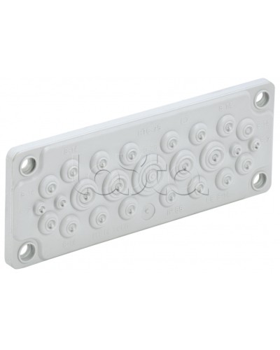 TITAN Ввод кабельный мембр. 25 отв. d=5-26мм IP65 серый IEK (TI-00D-MC-025-65) в Ижевске Аксессуары для стоек и шкафов Pintop.ru