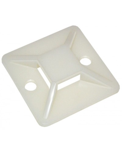 Площадка самоклеящаяся 30х30 под хомуты белая (100шт) IEK (UHP30-30-100) в Ижевске Аксессуары для кабель-канала Pintop.ru