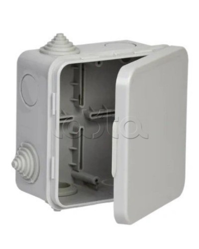 Коробка расп. КМ 100х100х50мм о/к IP54 4 вв. (7035) GENERICA IEK (UKO31-100-100-050-K03-54G) в Ижевске Распределительные коробки Pintop.ru