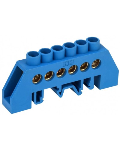 Шина нулевая ШНИ-8х12-6-КС-С IEK (YNN10-812-6DP-K07) в Ижевске Клеммные колодки Pintop.ru