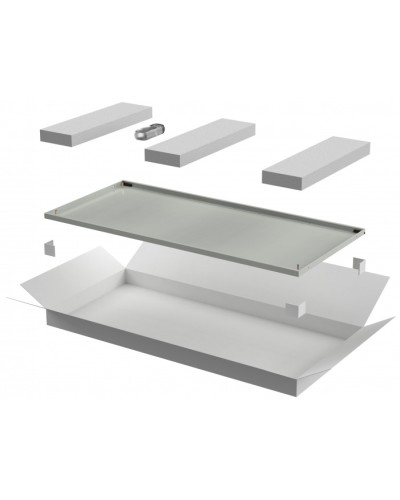 ITK LINEA E Дверь металлическая 600мм шкафа 33U сер. (LE35-33U6X-DM) в Ижевске Аксессуары для стоек и шкафов Pintop.ru