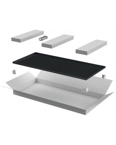 ITK LINEA N Дверь металлическая 800мм шкафа 24U чер. (LN05-24U8X-DM) в Ижевске Аксессуары для стоек и шкафов Pintop.ru