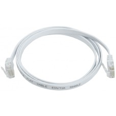 ITK Коммутационный шнур плоский кат.6 UTP 3м белый (PC08-C06U-3M-FL)
