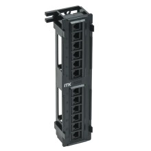 ITK Настенная патч-панель кат.5Е UTP, 12 портов (IDC Dual) (PP12-C5EU-D05)