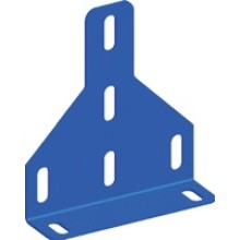 Скоба фиксирующая для стального лестничного лотка, серая LANMASTER LAN-LTS-BTF-GY