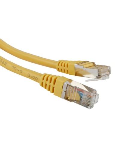 Патч-корд RJ45 - RJ45, 4 пары, FTP, категория 5е, 10 м, желтый, LSZH LANMASTER LAN-PC45/S5E-10-YL в Ижевске Патч-корды и пигтейлы Pintop.ru