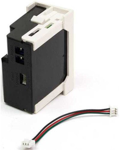 Блок питания для конвертора RJ45-VGA, формата Mosaic, 22.5х45мм, вертикальный, белый LANMASTER LAN-SIP-23VGA/VP-WH в Ижевске Электротехническое оборудование Pintop.ru