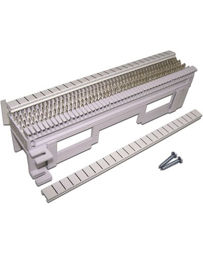 Панель кроссовая 66 типа, 50 пар, настенная, LANMASTER, с установочной площадкой LANMASTER LAN-WS66-50FT в Ижевске Кроссы оптические Pintop.ru