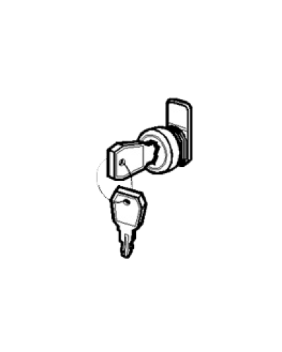 Замок и ключ для щитов встраиваемых и распределительных Legrand 001491 в Ижевске Расходные материалы для шкафов и стоек Pintop.ru