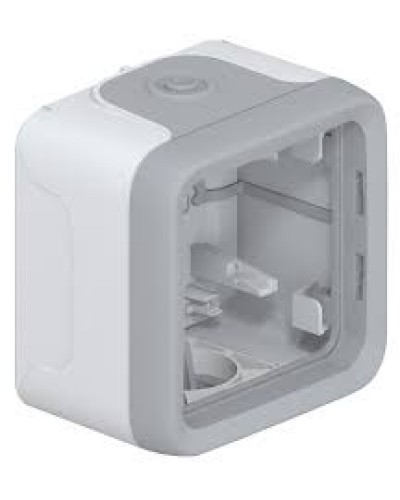 Коробка для накладного монтажа с мембранными сальниками серый 1 пост Plexo Legrand 069651 в Ижевске Распределительные коробки Pintop.ru