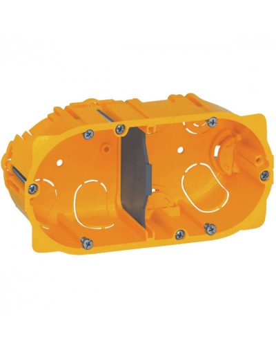 Коробка для сухих перегородок 2-местная, глубина 40 мм Batibox Legrand 080042 в Ижевске Распределительные коробки Pintop.ru