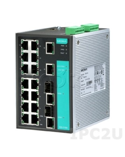 Коммутатор управляемый промышленный 18-портовыйMoxa EDS-518A в Ижевске Коммутаторы Pintop.ru