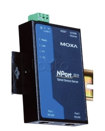 Сервер 2-портовый RS-232 в Ethernet Moxa NPort 5210 в Ижевске Дополнительное оборудование для ОПС Pintop.ru