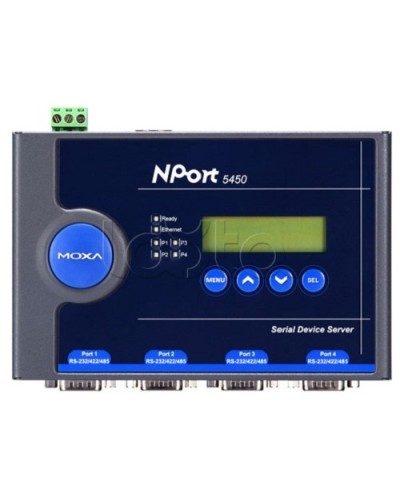 Сервер 4-портовый RS-232/422/485 в Ethernet Moxa NPort 5450-T в Ижевске Дополнительное оборудование для ОПС Pintop.ru