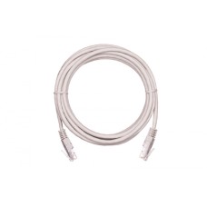 Шнур коммутационный NETLAN U/UTP 4 пары, Кат.5е (Класс D), 100МГц, 2хRJ45/8P8C, T568B, заливной, многожильный, BC (чистая медь), PVC нг(B), серый, 0,3м, уп-ка 10шт. NETLAN EC-PC4UD55B-BC-PVC-003-GY-10