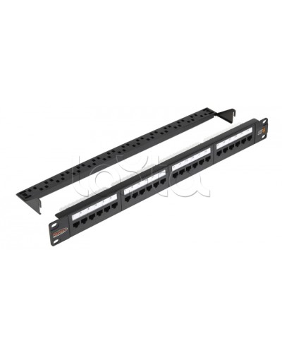 Патч-панель 1U 24 порта RJ45 NIKOMAX (NMC-RP24UE2-1U-BK) в Ижевске Патч панель Pintop.ru