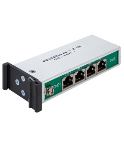 Устройство защиты линий Ethernet 10/100/1000M + PoE, 4 порта. EveryPro 4-Cat5P, патч-корд 4 шт. NSGate NSBon-15 в Ижевске Устройства защиты от перенапряжений Pintop.ru