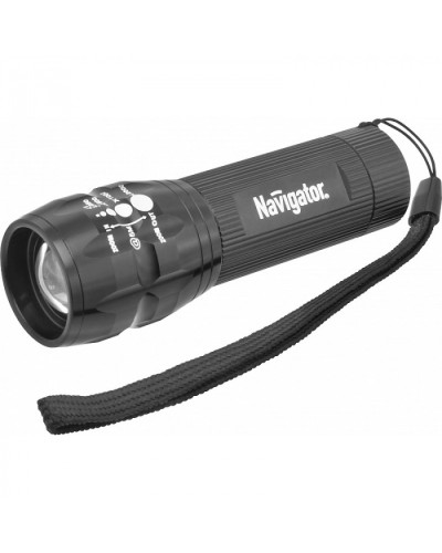Фонарь Navigator 94 967 NPT-CM03-3AAA алюм. 1LEDх3Вт, фокус, блист. в Ижевске Источники света(Лампы) Pintop.ru