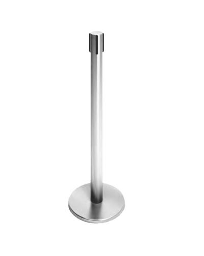 Стойка ограждения передвижная с ремнем (5 метров черный с тормозом) Oxgard ВЗР2387.03 в Ижевске Ограждения Pintop.ru