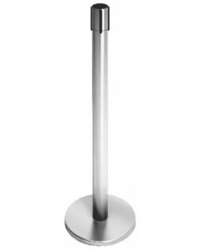 Стойка ограждения передвижная с ремнем (2 метра красный с тормозом) Oxgard ВЗР2387.04 в Ижевске Ограждения Pintop.ru