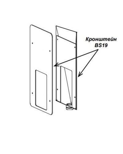 Кронштейн PERCo-BS19 в Ижевске Дополнительное оборудование для СКУД Pintop.ru