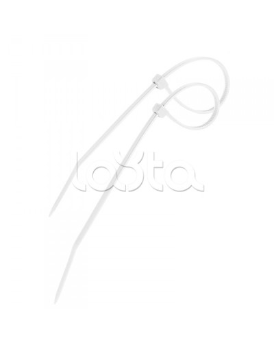 Стяжка 300х4 мм нейлоновая белый (100шт/уп) PROCONNECT 57-0300 в Ижевске Стяжки-хомуты Pintop.ru