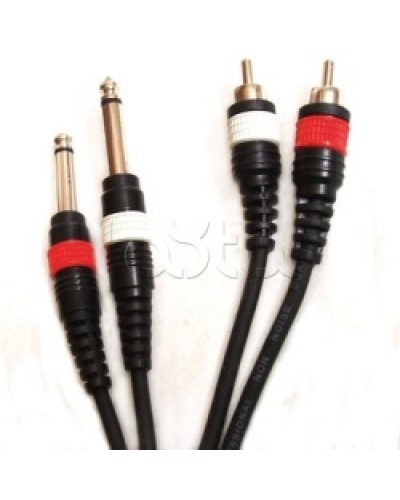 Шнур 2xJack – 2xRCA ROXTON DUL003/1M в Ижевске Система оповещения и трансляции Roxton Pintop.ru