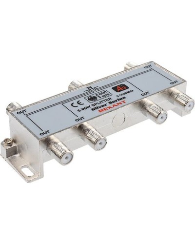 Делитель ТВх6 под F-разъем, 5-1000МГц, Silver (7 F-разъемов в комплекте) REXANT 05-6104 в Ижевске Системы видеонаблюдения Pintop.ru