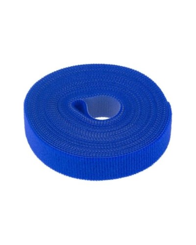 Лента-липучка многоразовая 5 м х 20мм, синяя (1 шт/уп) REXANT 07-7525 в Ижевске Монтажные материалы Pintop.ru