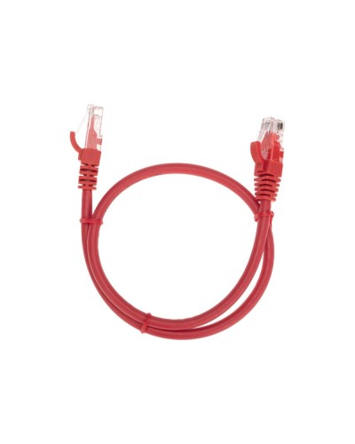 Патч-корд U/UTP, CAT 6, RJ45-RJ45, 26AWG, LSZH, красный, 0,5м REXANT 02-0293-05 в Ижевске Патчкорды (медные) Pintop.ru